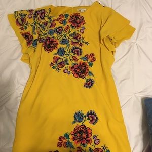 Cato yellow floral dress
